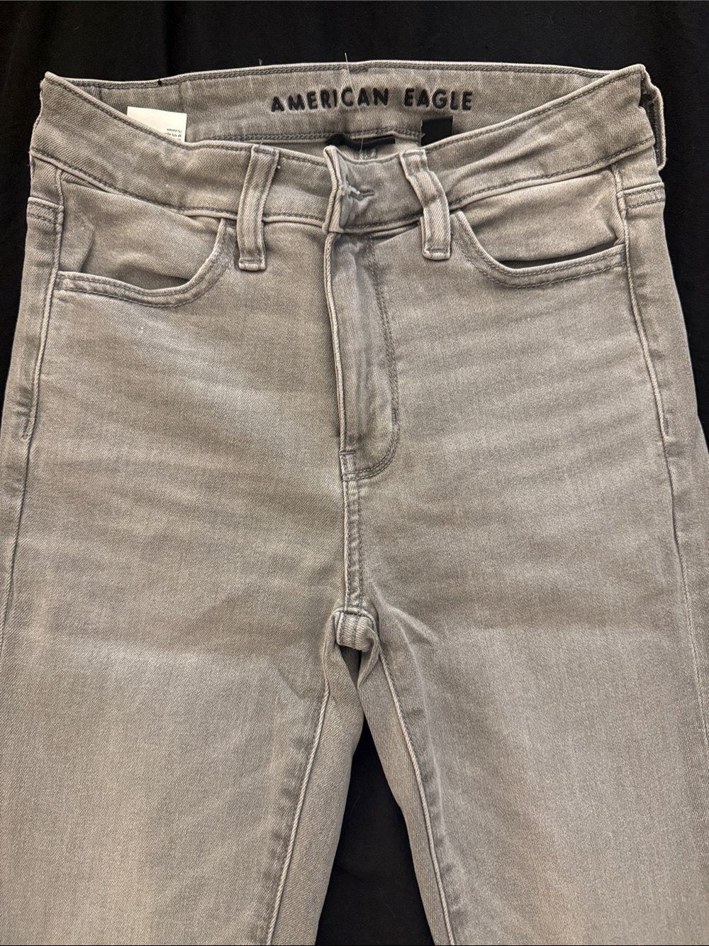 American Eagle Outfitters Slim Straight Jeans in Light Gray